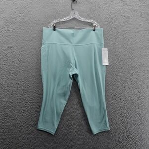 NWT Athleta Salutation‎ Statsh Pocket II 7/8 Tight Size 3X Turquoise Blue Womens